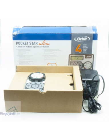 Caja programador Orbit Pocket Star Ultra versión 24V 4 zonas
