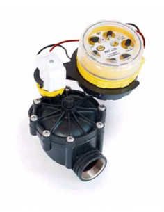 Electroválvula baja presión para riego por goteo con CON SOLENOIDE LATCH  9V MAS PROGRAMADOR AUTONOMO RPE PRO100